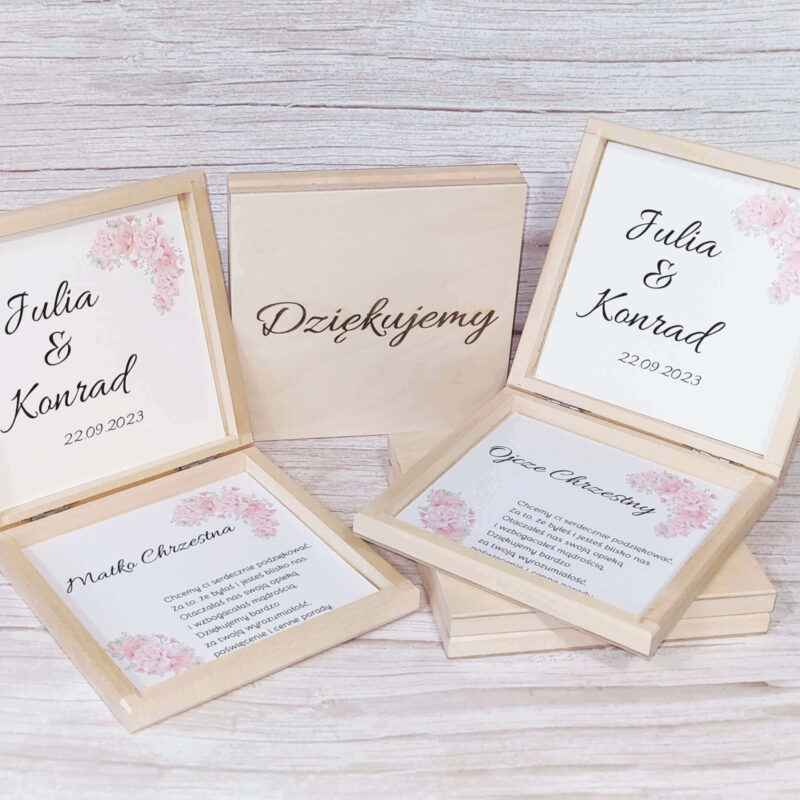 Podziękowanie dla rodziców, chrzestnych, dziadków