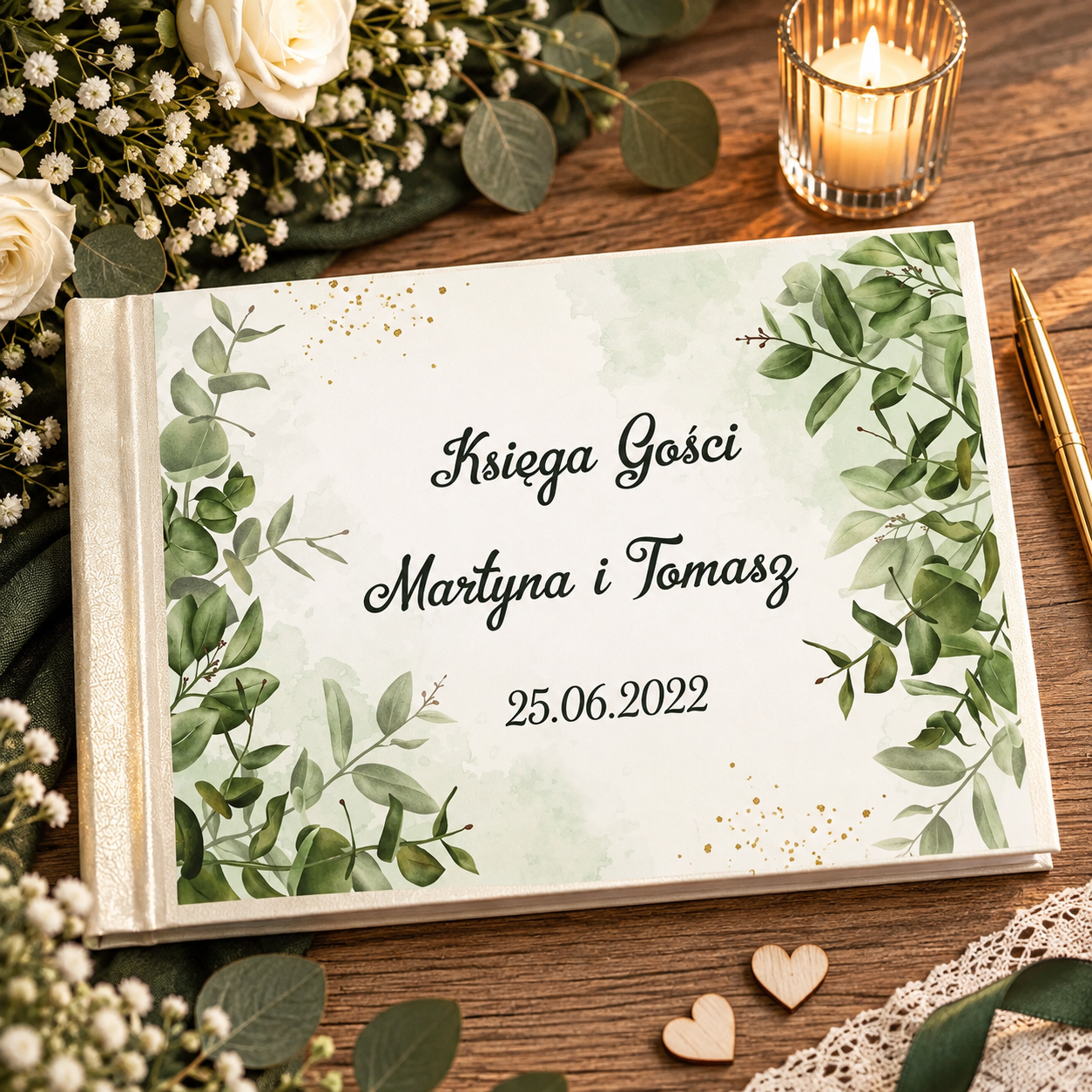 Księga gości z ankietami kwiaty KG13